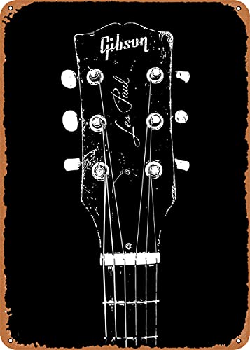 Plaque en métal de 20,3 x 30,5 cm - Old Gibson 1 - Décoration murale rétro en étain Cover