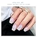 JMEOWIO Gel Nail Stickers Transparent Pink Cat Eye Semi Cured Gel Nail Strips Wraps UV/LED Nails Art Design Decoration Accessories
