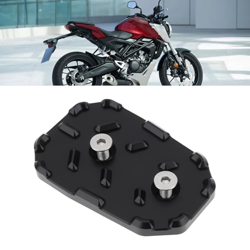 eMagTech Schwarzes Motorrad-Pedal-Verbreiterungs-Vergrößerungs-Extender-Pad-Set Kompatibel mit Honda CB125R CB300R CB500X