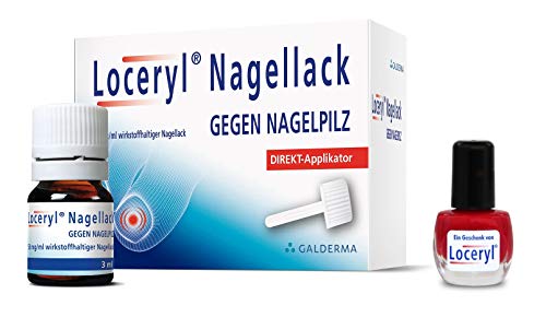 Loceryl Nagellack gegen Nagelpilz 3 ml Direktapplikator + gratis Nagellack rot – Bild 2