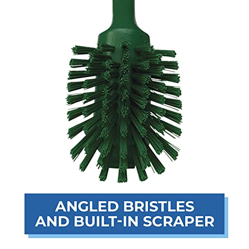 Image of Vikan 42372 Brush,Dish,Scraping Edge,Medium,11 inch,PP /PBT,Green