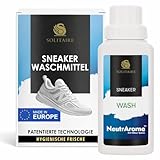 SOLITAIRE Sneaker Wash, Sneaker Waschmittel für die Waschmaschine, 250 ml, Reinigung und hygienische Frische für Sneaker, Sport- und Outdoor-Schuhe aus Textil, Nylon und Leder