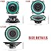 SVSBJMK 2PCS 4/5/6.5 Inch Car Coaxial Speakers HiFi Car Door Subwoofer Universal Automotive Audio Music Full Range Truck Stereo Speaker(2pc 5 Inch)