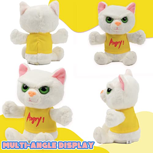 Cuteoy Release Stress Angry Kitty Stuffed Animal Rotating Emotionally Soothing With Screaming Interactive Touch Control Plush Cat Toys Funny Gifts #TOP4