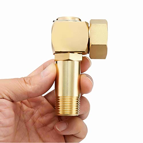 LitOrange Lead-Free Brass Hose Reel Parts Fittings Garden Hose Adapter Brass Replacement Part Swivel for Liberty Garden Products