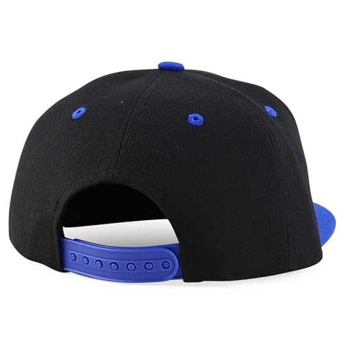 Image of Trendy Apparel Shop Infant to Youth Plain Structured Flatbill Snapback Cap