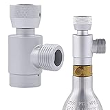 Premium-Material: aus hochwertigem Aluminium, der Soda-Stream-Fülladapter ist solide, langlebig, langfristige Verwendung, nicht leicht zu beschädigen.