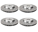 SHW Performance OEM Front 395mm and Rear 370mm Drilled 2 Piece Lightweight Composite High Carbon Alloy Vented Round Brake Disc Rotors Kit For BMW F97 X3 M F98 X4 M Competition