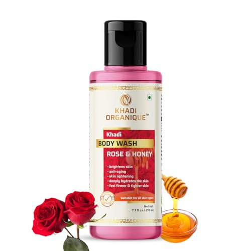 Image of Khadi Organique Rose & Honey Body Wash 210 ML