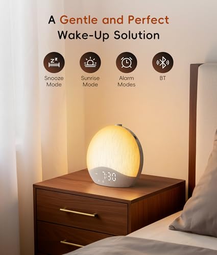 ecozy Sunrise Alarm Clock, White Noise Machine, Sound Machine for Bedroom - Image 2