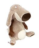 SIGIKID 42826 Kuscheltier Hund Kautschau Wau, Country Crunchy Plüschfigur, Charakter Stofftier zum Sammeln, Spielen, Kuscheln, für Kinder ab 12 Monaten, Grau/Hund 26 cm