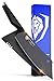 Dalstrong 'The Crixus' Chef Cleaver Hybrid Knife - 8" - Shadow Black Series - Black Titanium Nitride Coated - High Carbon - 7CR17MOV-X Vacuum Treated Steel- Sheath - NSF Certified