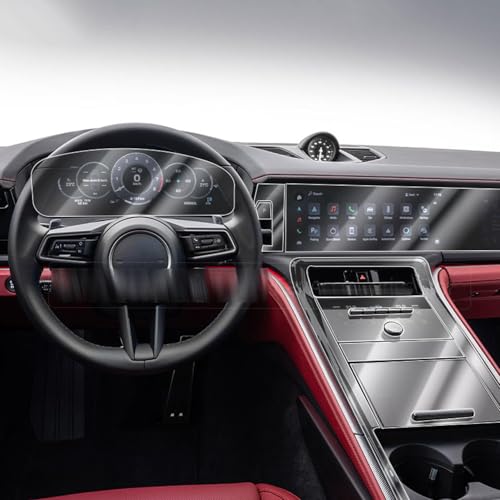 PACSCI Película protectora transparente de TPU para consola central de coche, para Porsche Panamera 2024 2025
