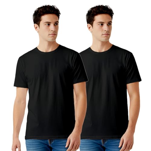 Image of 100% PIMA Cotton T Shirt for Man | Premium Men T-Shirts Regular Fit | Half Sleeve Round Neck Cotton Tshirt for Man | Mens Tees Made for Indian Climate | Available in 10 Colours