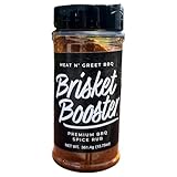 Meat n' Greet BBQ Brisket Booster – Premium Texas Style Brisket Seasoning & Spice Rub – 12.5 oz