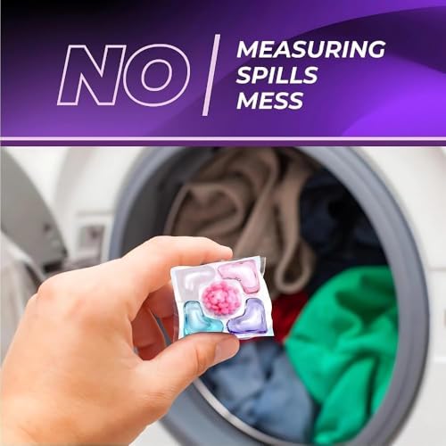 Image of 30 Pods 5-in-1 Dissolvable Magic Laundry Pods | Tough Stain Fighter for Top & Front Load Machines | Floral Aroma | Eco-Friendly | 1 Pod = 1 Wash for 5-7kg Loads (30 Pcs Podss)