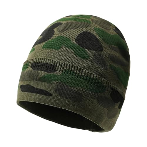 BrinMoruy Bonnet Homme Chapeau Homme Épais Tricoté Chaud Décontracté