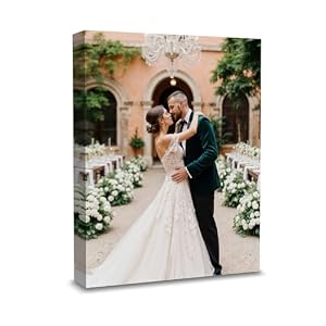 TreeDeal Custom Canvas Prints with Your Photos, Framed 11” x 14” Personalized Pictures Print, Customized Photo to Canvas Wall Art Ideal for Home Decor Gift Wrapping Pets Family Baby Wedding