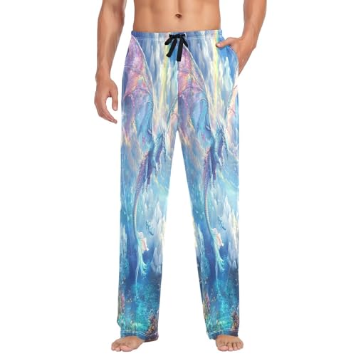 Pantalon de pyjama homme multicolore en taille M avec poches