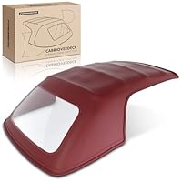 Frankberg Cabrioverdeck Softtop Verdeckbezug Bordeauxrot Plastik Kompatibel mit 3er E36 1990-1998 Stufenheck