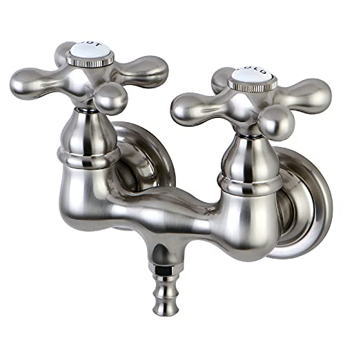 Kingston Brass Cc37T8 Vintage Leg Tub Filler, Satin Nickel,3-3/8-Inch Center #TOP4