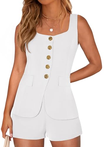 PRETTYGARDEN Womens 2 Piece Matching Sets 2026 Fashion Suit Vest Tops...