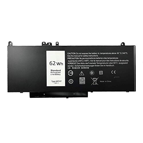 6MT4T Battery 62Wh for Dell Latitude E5470 E5570 15.6 inch Pricision 3510 Notebook 7V69Y TXF9M 79VRK 0HK6DV 07V69Y 0TXF9M 4 Cell