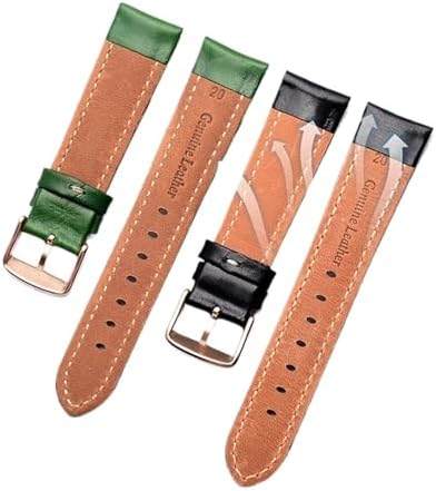 SDFFGHJ Genuine Leather Watch Band Accessories 20mm - 4