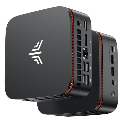 NiPoGi Pinova P1 Mini PC ΑΜD Ryzen 3300U(4C/4T,hasta 3.5GHz, Mejor Que 3200U/3250U) 16GB DDR4 512GB SSD Pantalla Triple 4K(DP 1.4+HDMI 2.0+USB 3.2 Type C) WiFi 2,4 G/5G BT5.2 RJ45 Gigabit VESA
