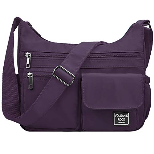 Image of VOLGANIK ROCK Crossbody Bags for Women RFID Lightweight Travel Shoulder Bag Waterproof Nylon purses and handbags Pocketbook
