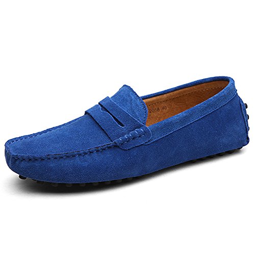 Mocasines para conducir de hombre rismart estilo loafer plano y cómodo