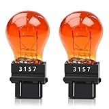 lodfGL 4157NAK 3157NA 3157 Amber Turn Signal Light Bulbs (2-Pack) - Fits Toyota Tundra 2007-2017, Tacoma 2000-2015, 4Runner 2003-2007, Sequoia 2008-2016