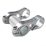 Double rehausseur réglable : le profil double permet de régler la hauteur et l'angle du guidon pour adapter la posture de conduite pour plus de confort et de contrôle pendant les trajets urbains.