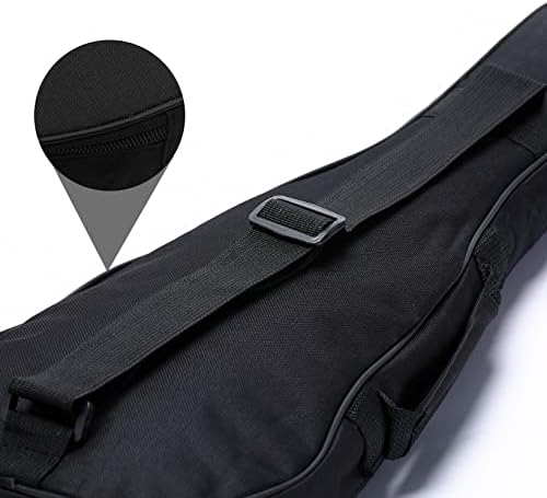 Miniatura 7 de Funda acolchada para ukelele de 23 pulgadas, impermeable, duradera, con correas ajustables para concierto