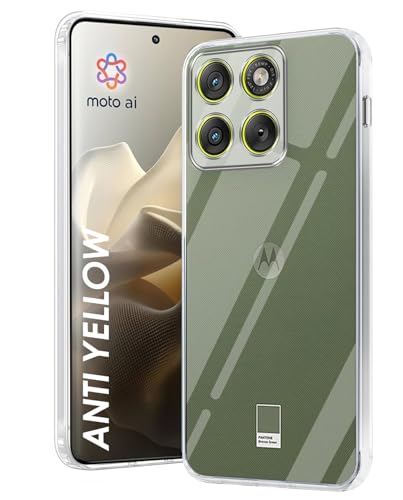 Image of DIZORO Compatible with Motorola Moto Edge 70 5G Back Cover Case Clear,[ Anti Yellow ][Military Grade Protection] Hard PC Back Cover Transparent