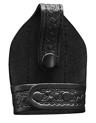 Shield Wallets Bikini Open Top Handcuff Case with Clip and Black Snap Detective Style