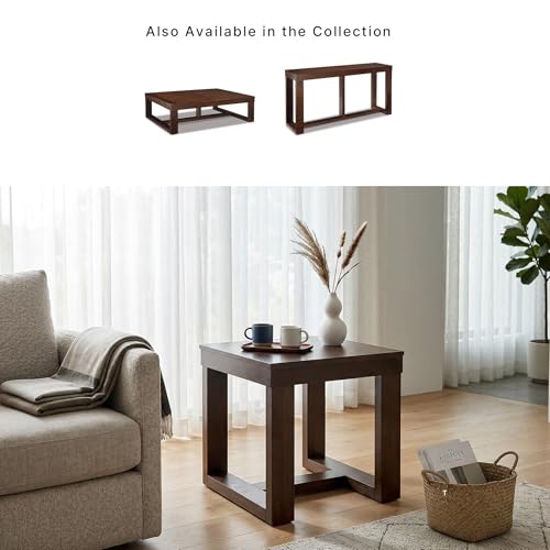 Signature Design by Ashley End Table, Oversized Square, Dark Brown - image 5