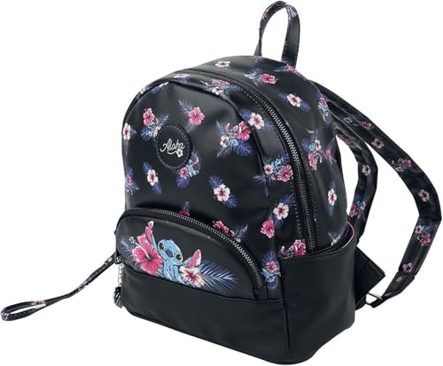 Lilo & Stitch Blumen Frauen Mini-Rucksack multicolor