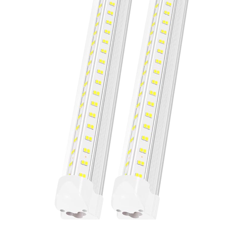 3FT Lights 36W 6500K 5000LM Daylight Foot Led Shop Lights 110V Linkable Clear Cover Integrated V-Shape for Shop