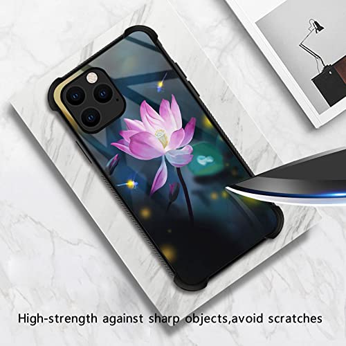 Carloca Compatible With Iphone 13 Pro Max Case,Lotus Flower Dragonflys Graphic Design Shockproof Anti-Scratch Drop Protection Case For Apple Iphone 13 Pro Max #TOP1