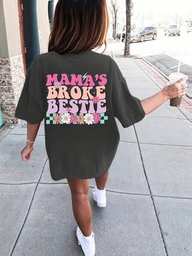 Girls Letter Graphic Tees Short Sleeve Tops Summer Casual Wear3