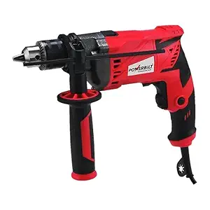 POWERBILT PBT-EID-13M 900W, 3000 RPM, Copper Armature, 13mm Chuck, Reverse/Forward With Variable Speed Control Impact Drill Machine For Home