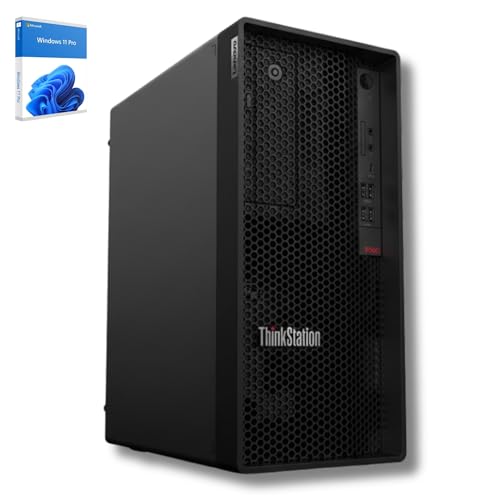 Lenovo ThinkStation P340 Tower-Workstation für CAD und Gaming | Intel XEON W1250 bis zu 4,70 GHz | 32 GB RAM | RTX 2060 6 GB | 1 TB SSD | Microsoft Office 2021 | Windows 11 Professional | 36 Monate Ga