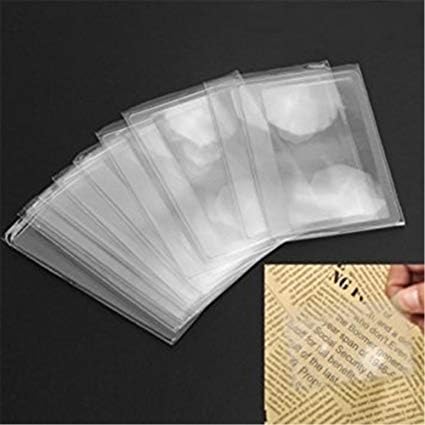 OpticLens Lot of 12 Credit Card Sized Fresnel Magnifying Lenses