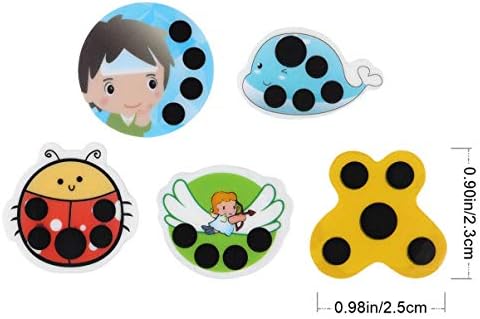 iplusmile 10pcs Forehead Thermometer Strip Adhesive Cartoon Checking Thermometer Baby Fever Body Temperature Tester Sticker for Infants Kids (Random Type)