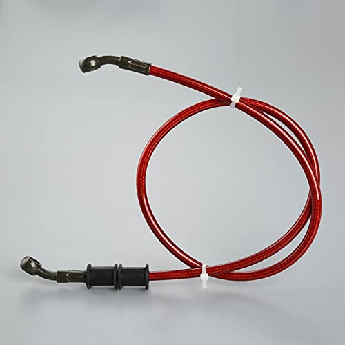 Mtsooning 90Cm Motorcycle Oil Hose, Hydraulic Brake Line Braided Steel Gas Clutch Pipe Compatible With Atv Pit Dirt Bike Enduro Motocross Street Bikes #TOP6