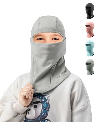 ROCKBROS Ski Mask for Kids Balaclava Windproof Winter Mask for Cold Weather Neck Gaiter for Skiing Snowboarding Outdoor