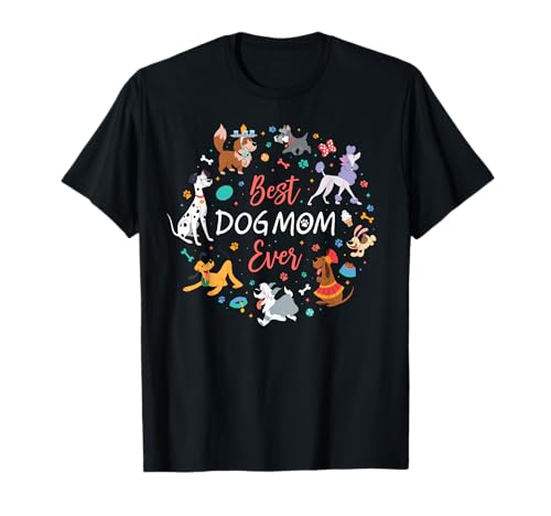 Disney Pet Parent Mother’s Day Disney Dogs Best Dog Mom Ever T-Shirt