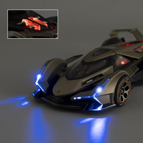 Modelo a escala 1:24 Lamborghini V12 con luz y sonido miniatura 3