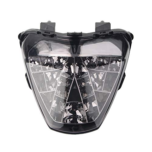 GZYF Motorcycle Rear Brake Taillight Integrated Turn Signal Light Indicator for HONDA CBR300R 2014-2019, CB300F 2015-2018, CBR250R 2011-2013, Smoke Lens